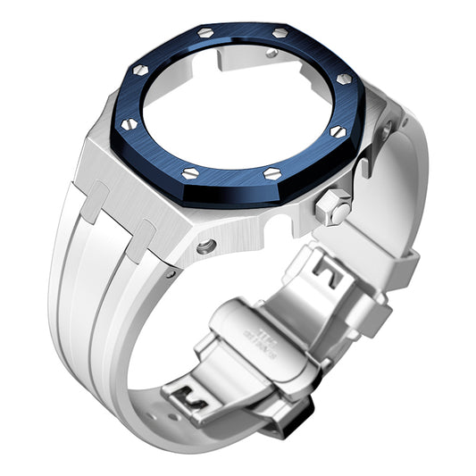 Bracelet Carrure Silver Lunette Bleu