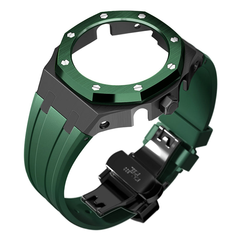 Bracelet Carrure Black Lunette Verte