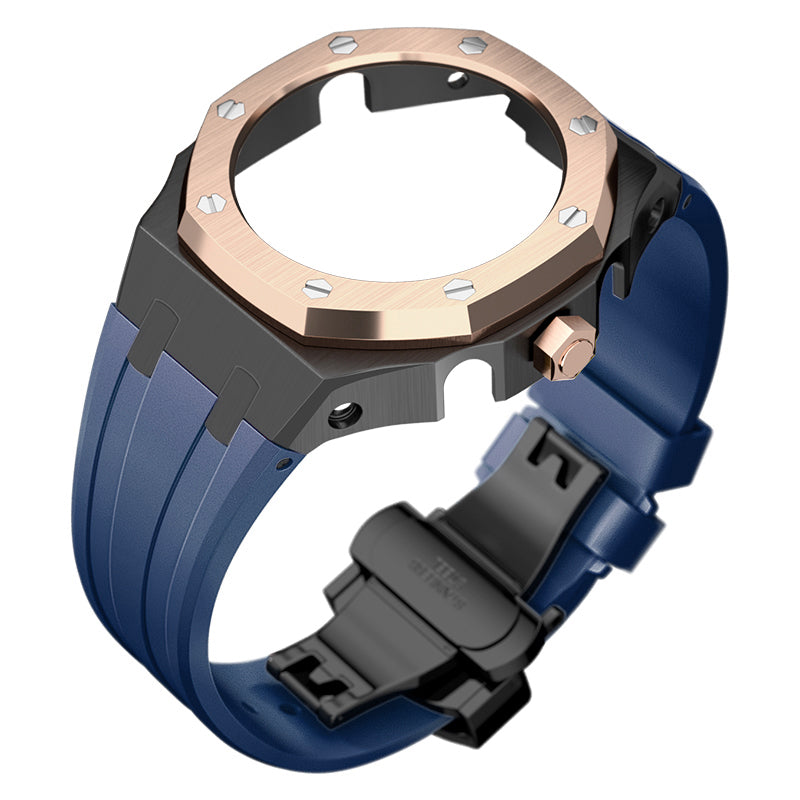 Bracelet Carrure Black Lunette Gold Rose