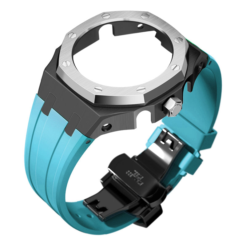 Bracelet Carrure Black Lunette Silver