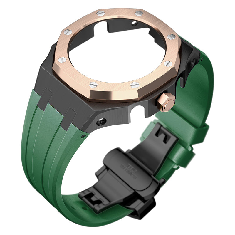 Bracelet Carrure Black Lunette Gold Rose