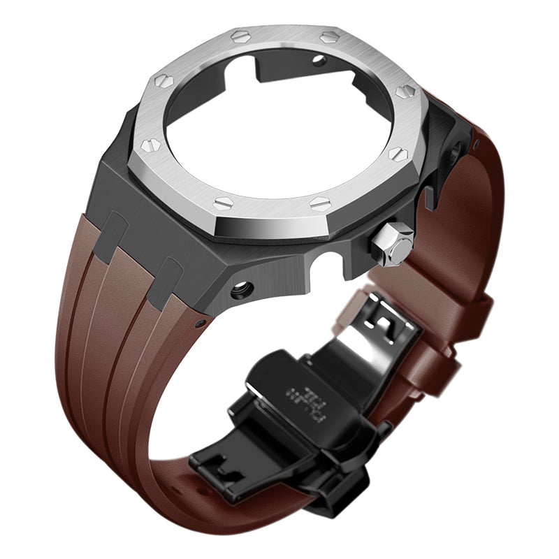 Bracelet Carrure Black Lunette Silver