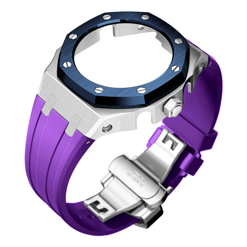 Bracelet Carrure Silver Lunette Bleu