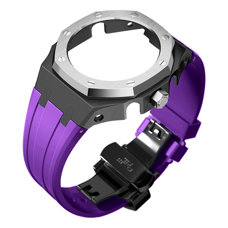 Bracelet Carrure Black Lunette Silver