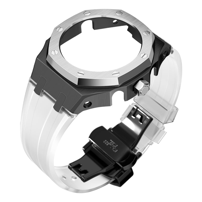 Bracelet Carrure Black Lunette Silver