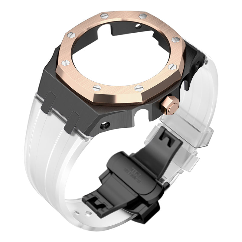 Bracelet Carrure Black Lunette Gold Rose