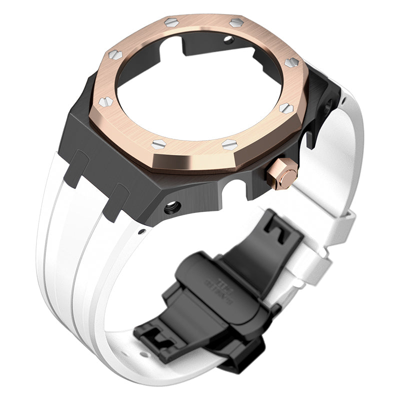 Bracelet Carrure Black Lunette Gold Rose