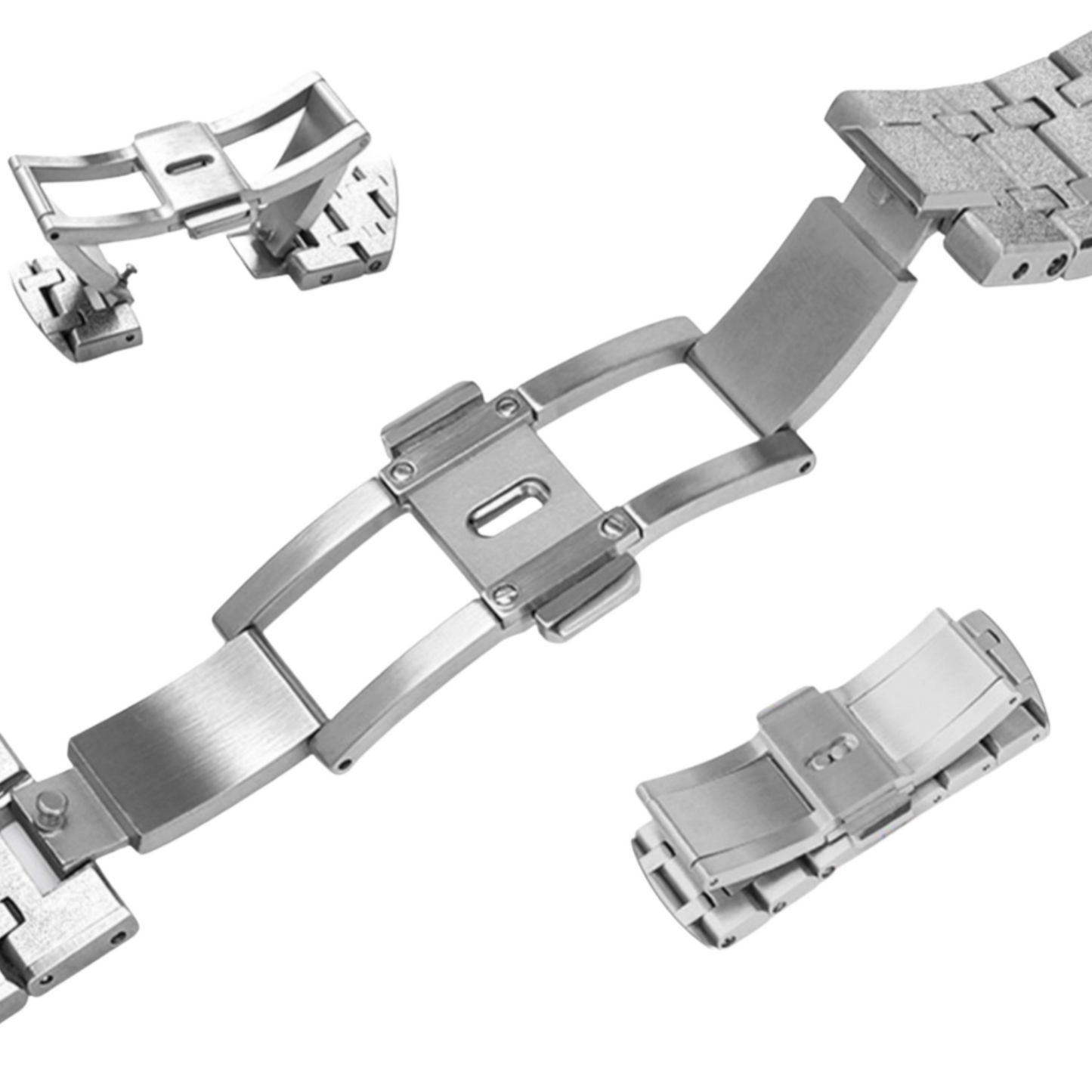 Silver Carre Bracelet with Diamonds