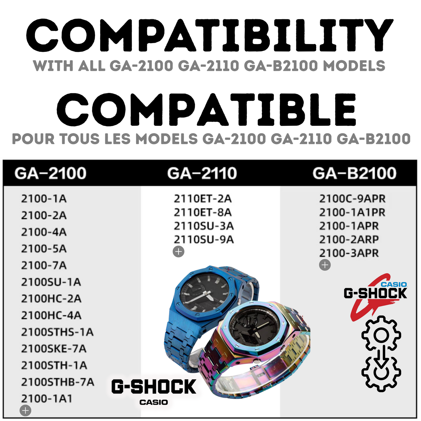 Bracelet Full Acier sans Couronne