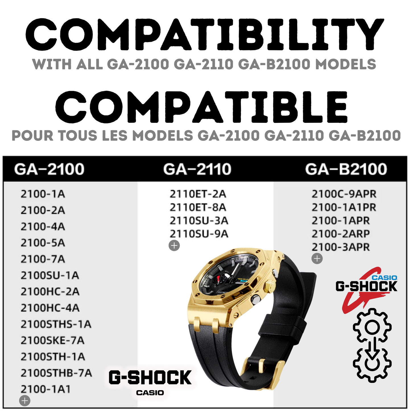 Bracelet Carrure Galbé Gold  avec Couronne