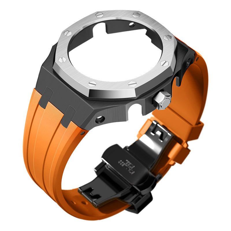 Bracelet Carrure Black Lunette Silver