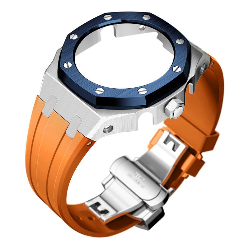 Bracelet Carrure Silver Lunette Bleu