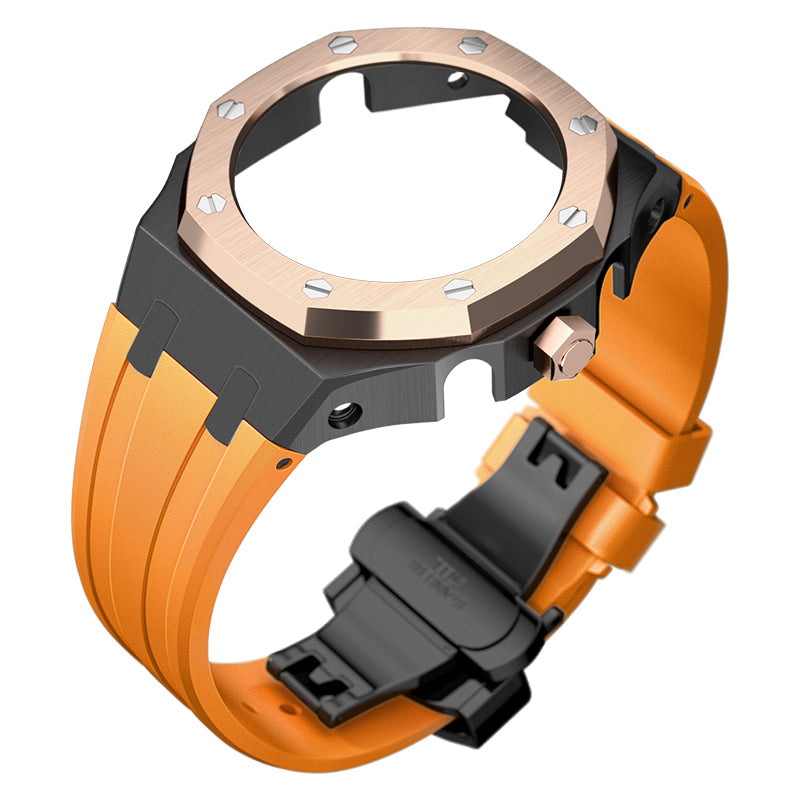 Bracelet Carrure Black Lunette Gold Rose