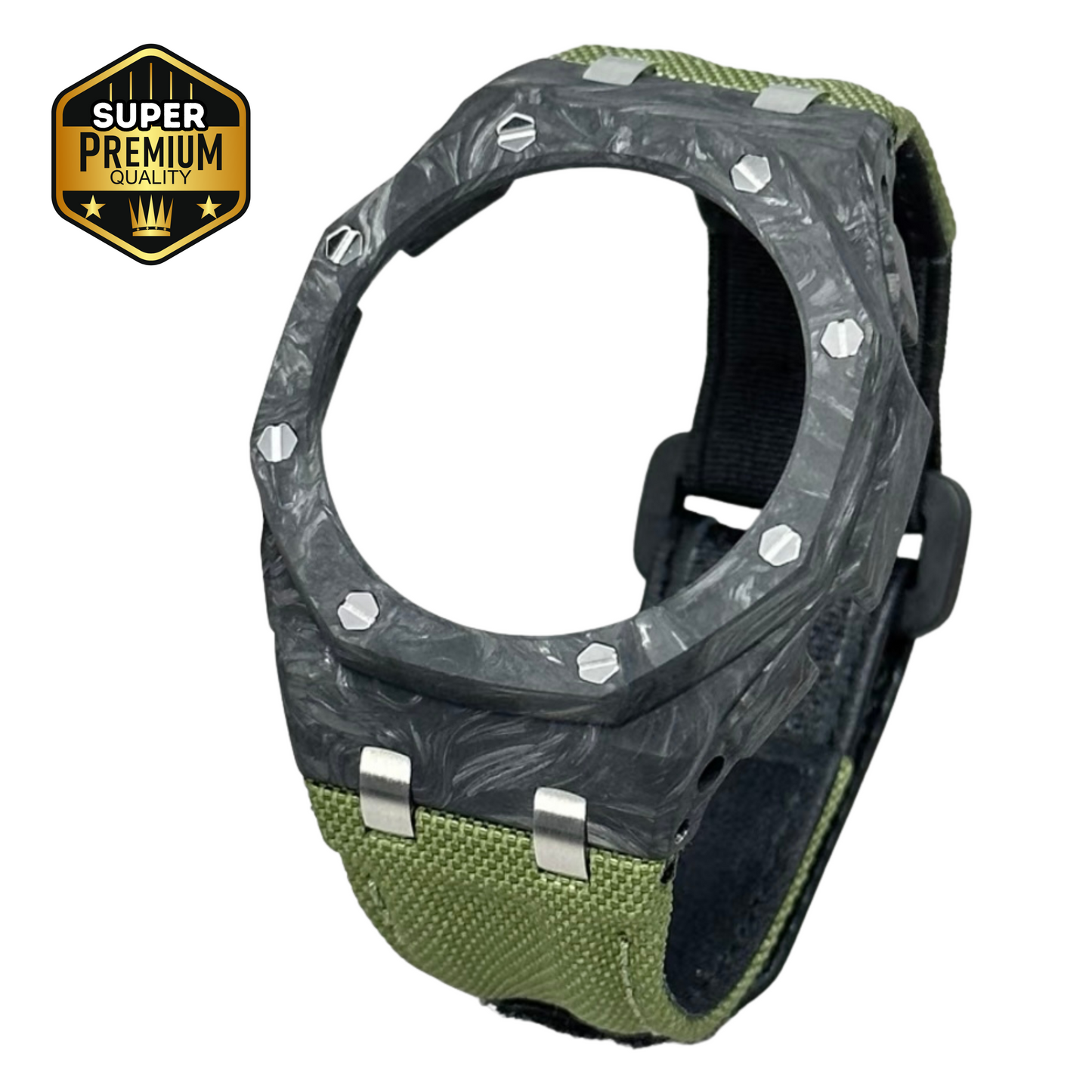 Bracelet Carrure Carbone Forgé