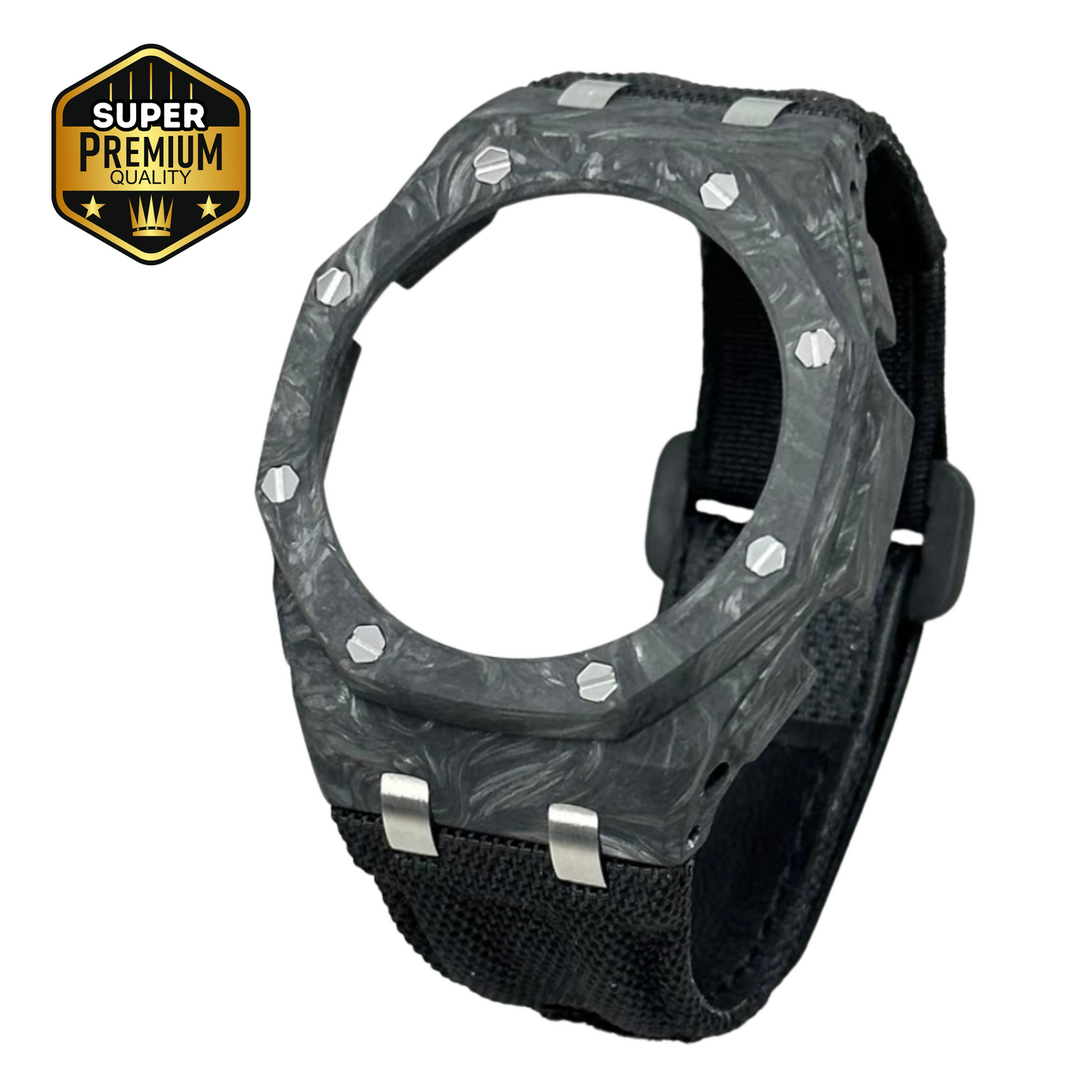 Bracelet Carrure Carbone Forgé