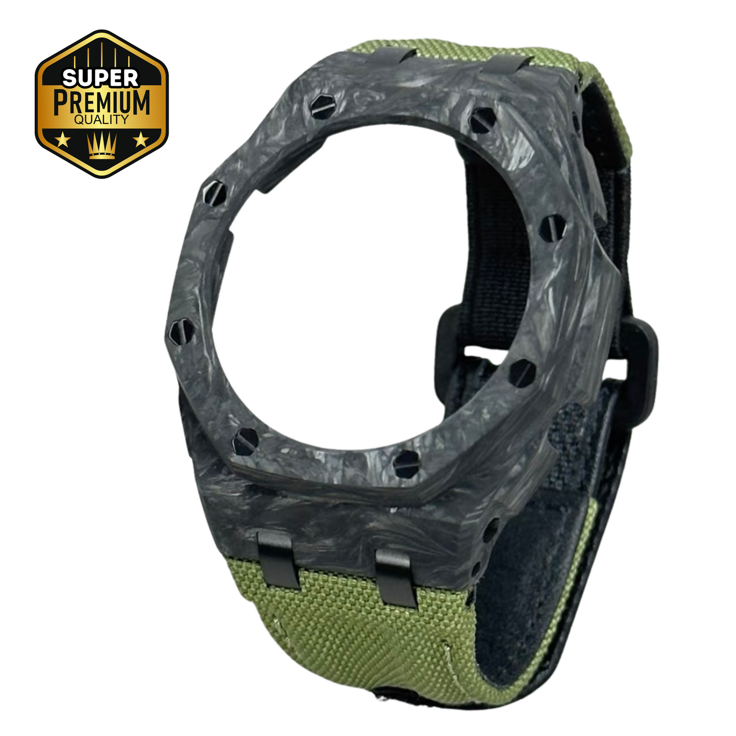 Bracelet Carrure Carbone Forgé