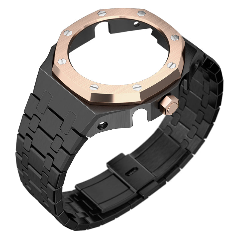 Bracelet Carrure Black Lunette Gold Rose