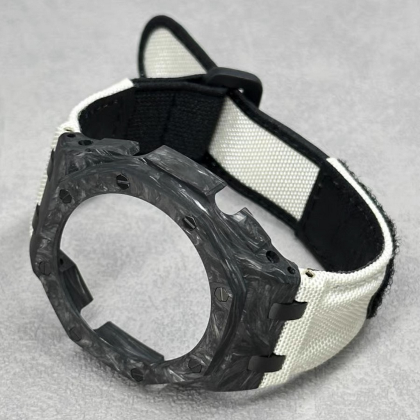 Bracelet Carrure Carbone Forgé