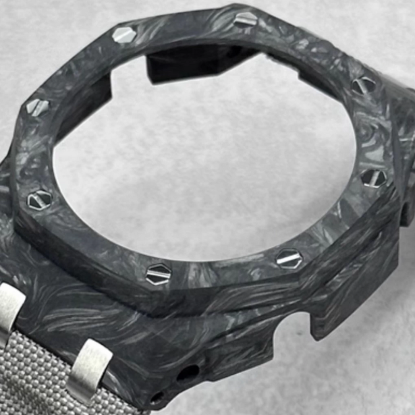 Bracelet Carrure Carbone Forgé