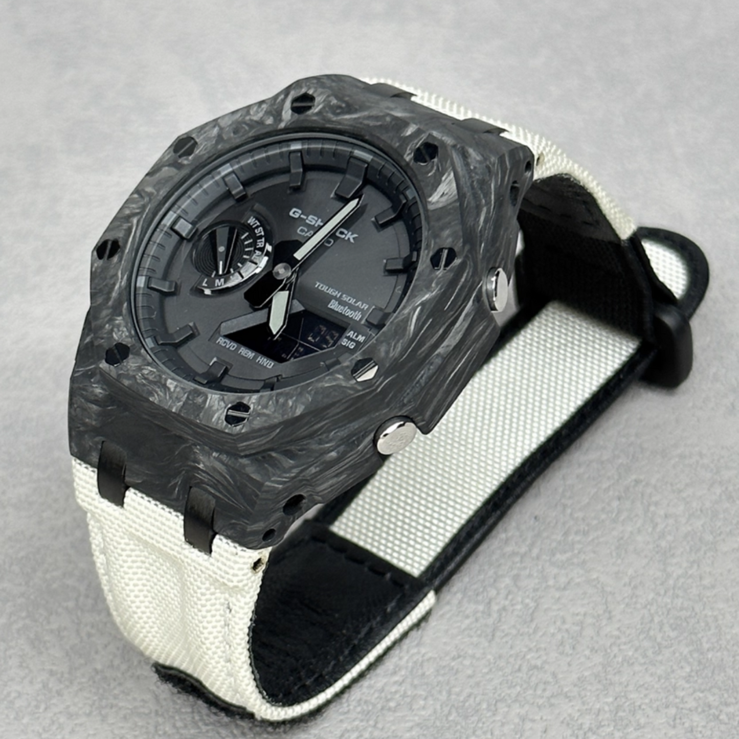 Bracelet Carrure Carbone Forgé