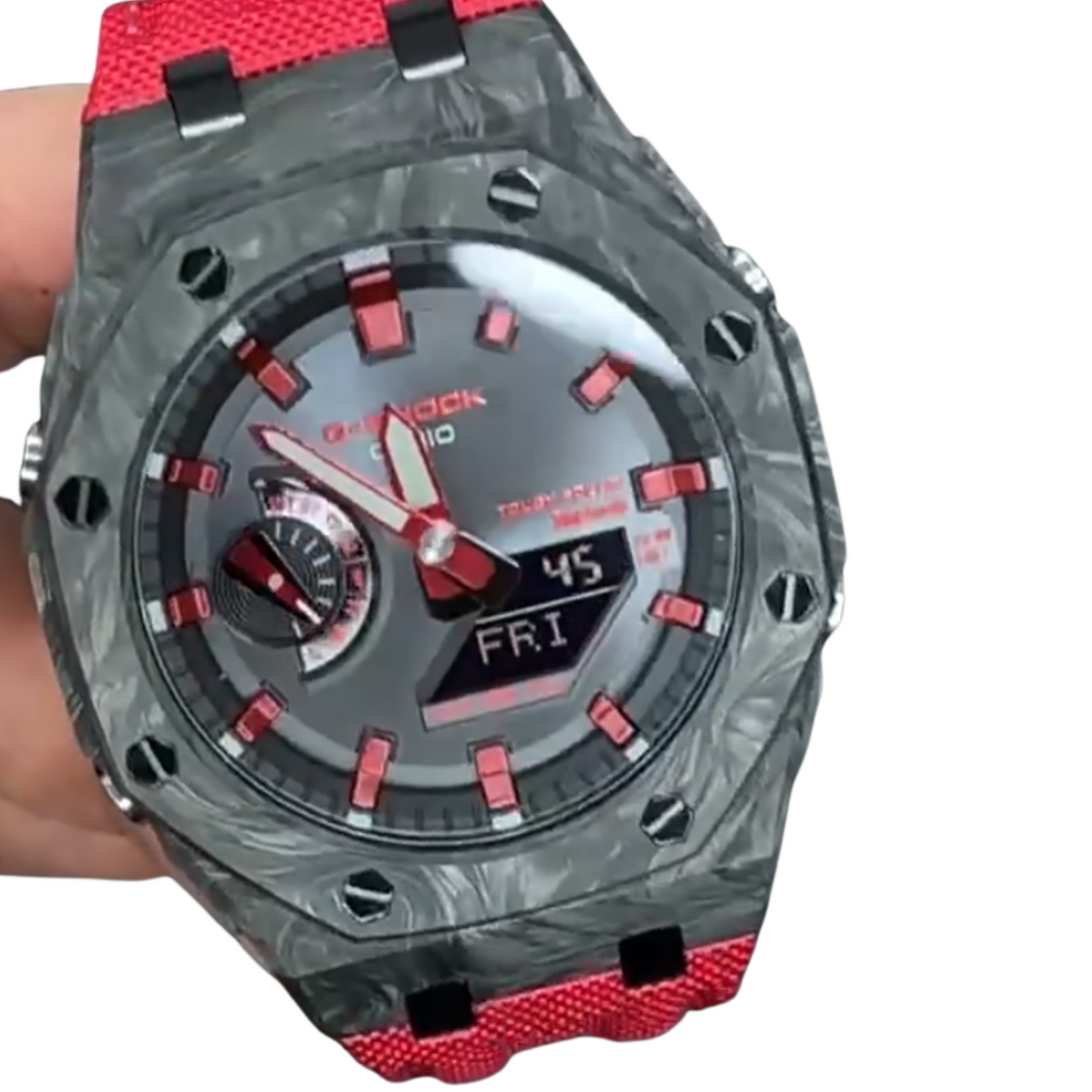 Bracelet Carrure Carbone Forgé