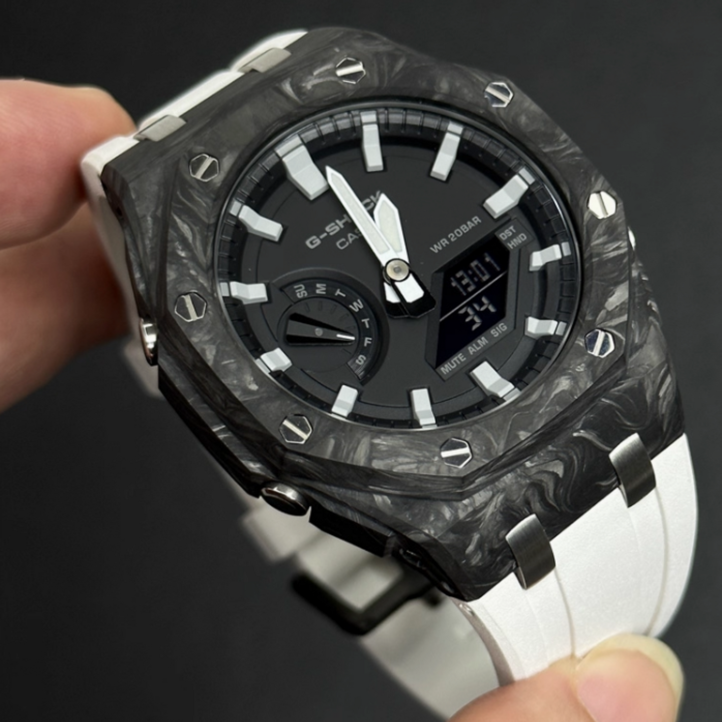 Bracelet Carrure Carbone Forgé II