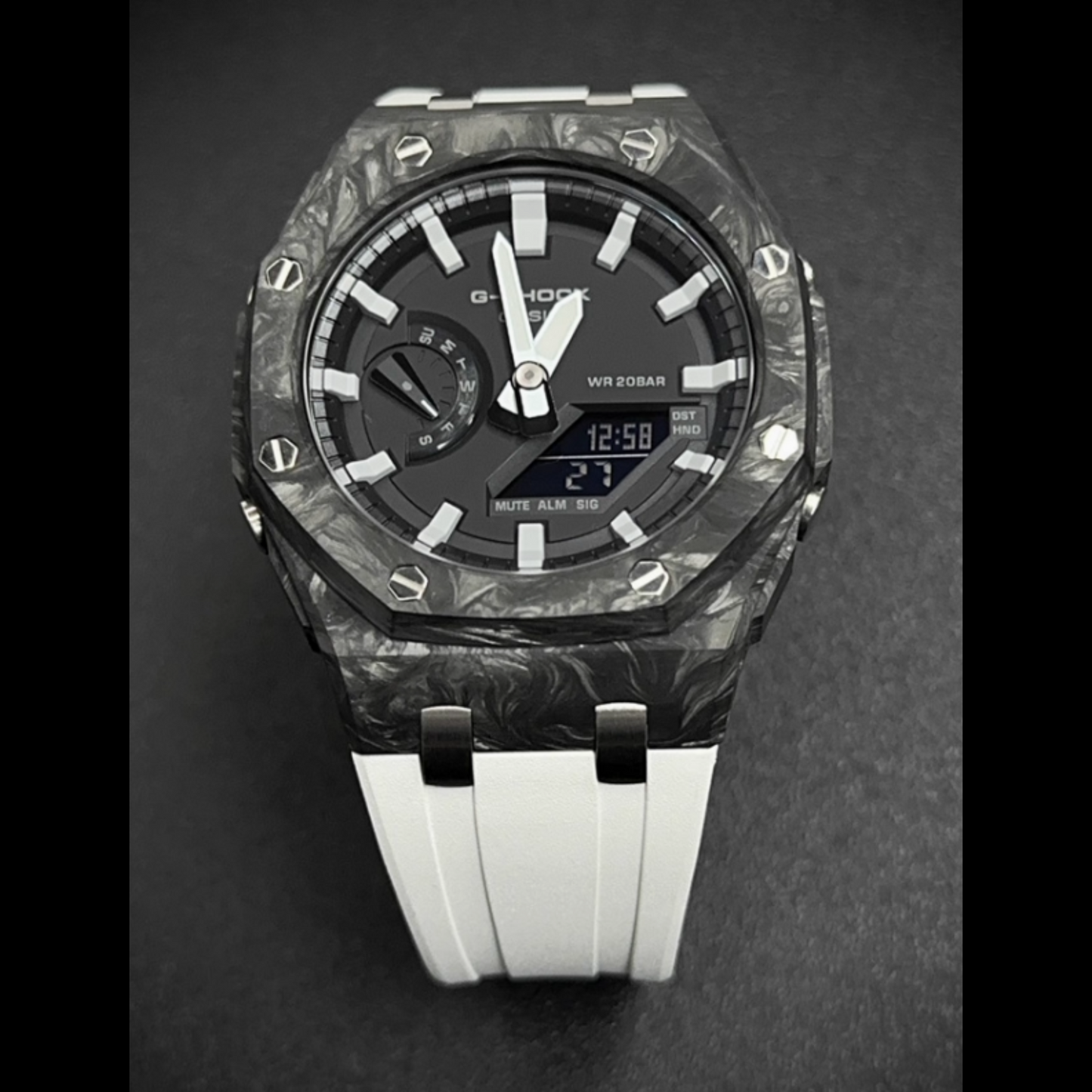 Bracelet Carrure Carbone Forgé II