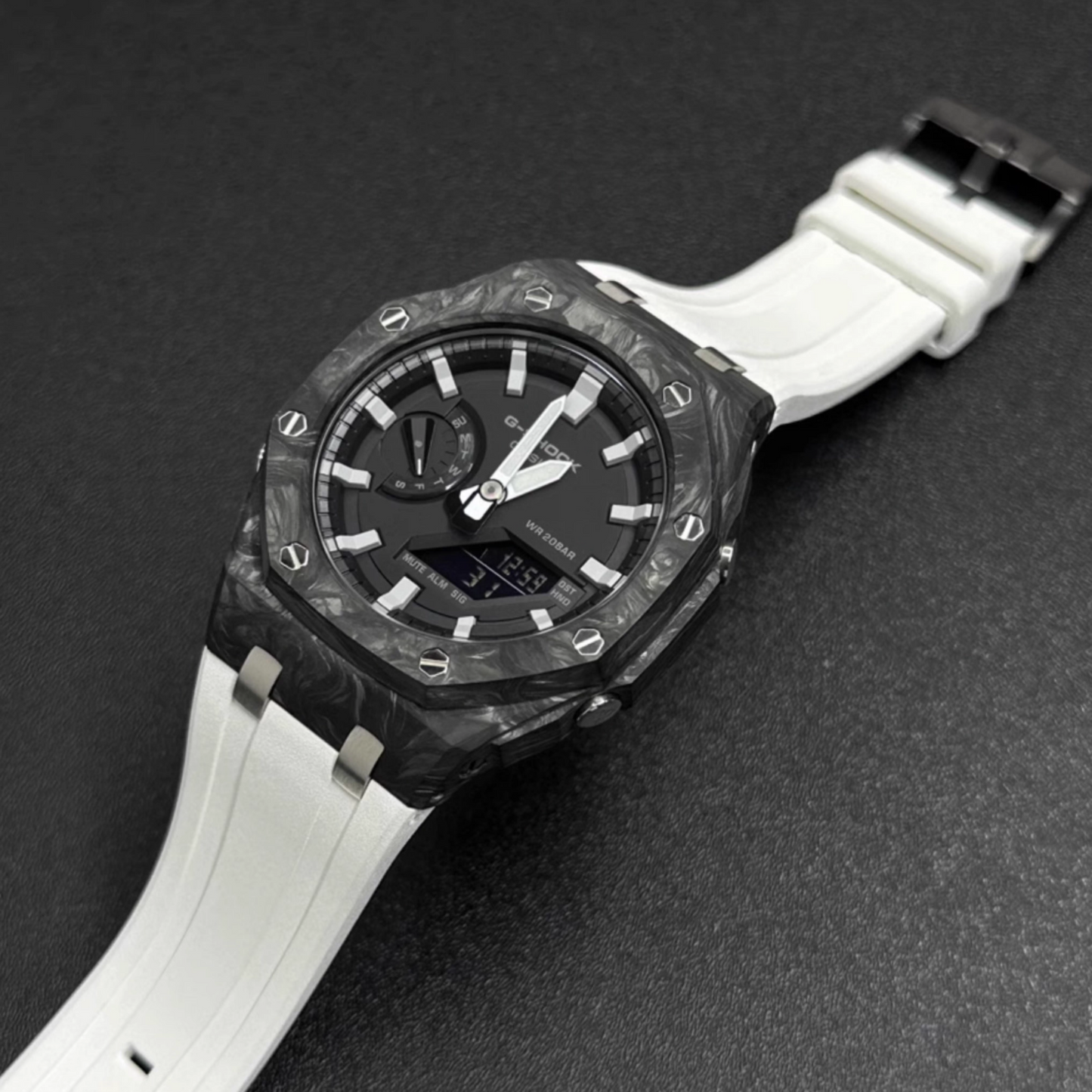 Bracelet Carrure Carbone Forgé II