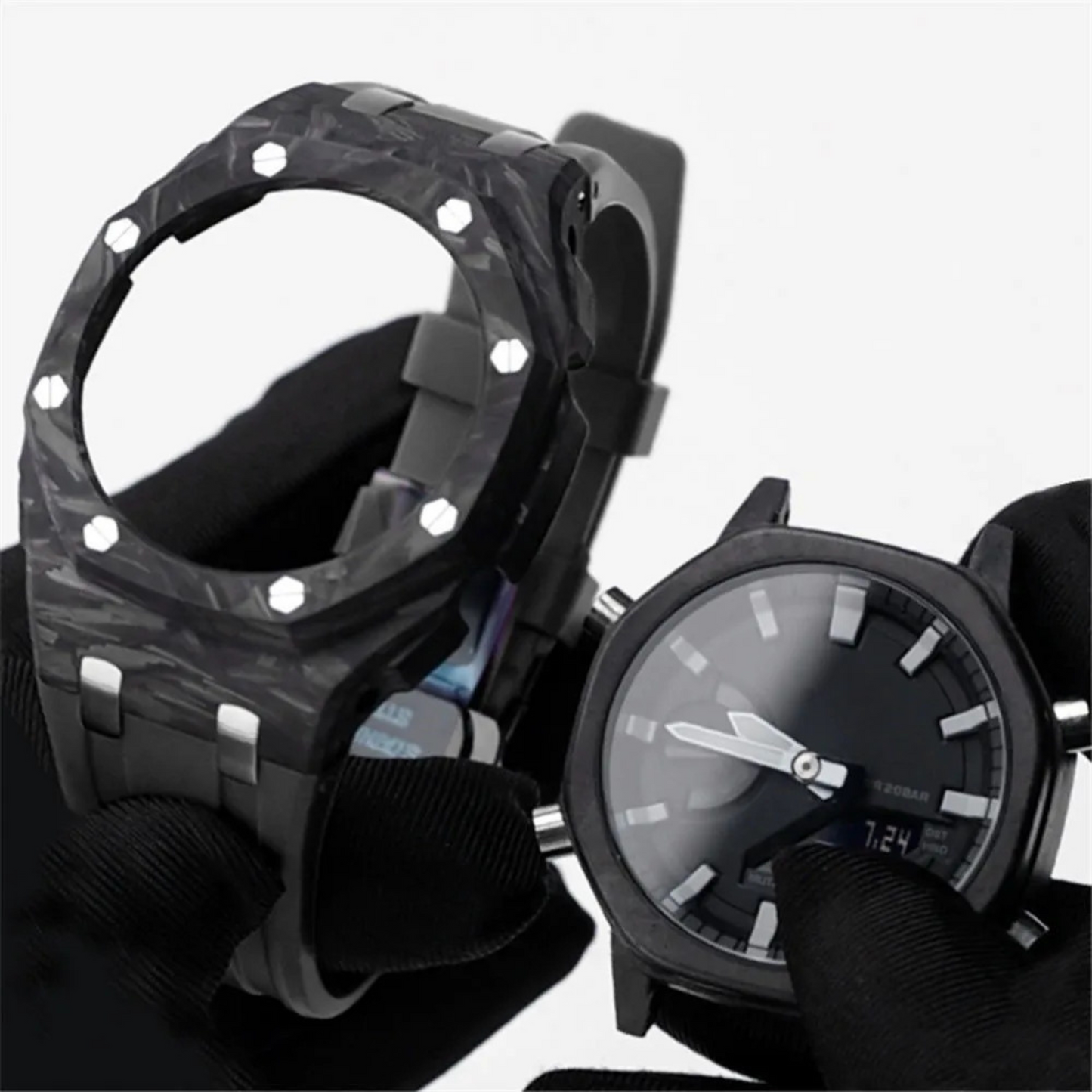 Bracelet Carrure Carbone Forgé II