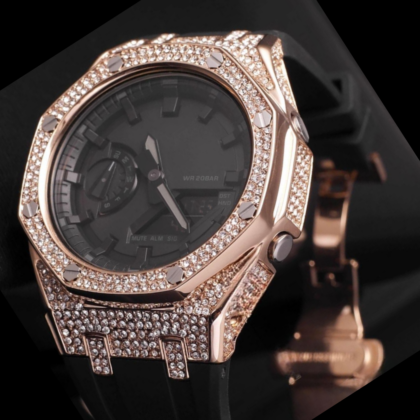 Bracelet Carrure Rose Gold & Diamant