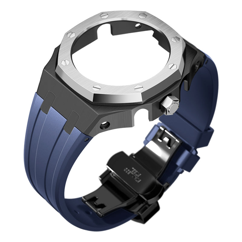 Bracelet Carrure Black Lunette Silver