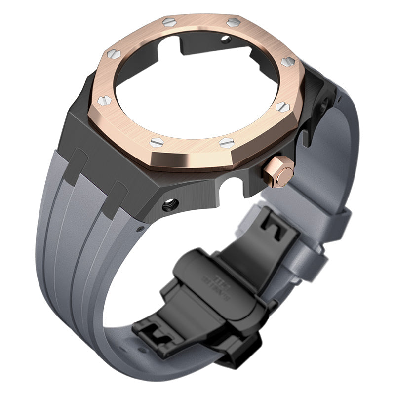 Bracelet Carrure Black Lunette Gold Rose