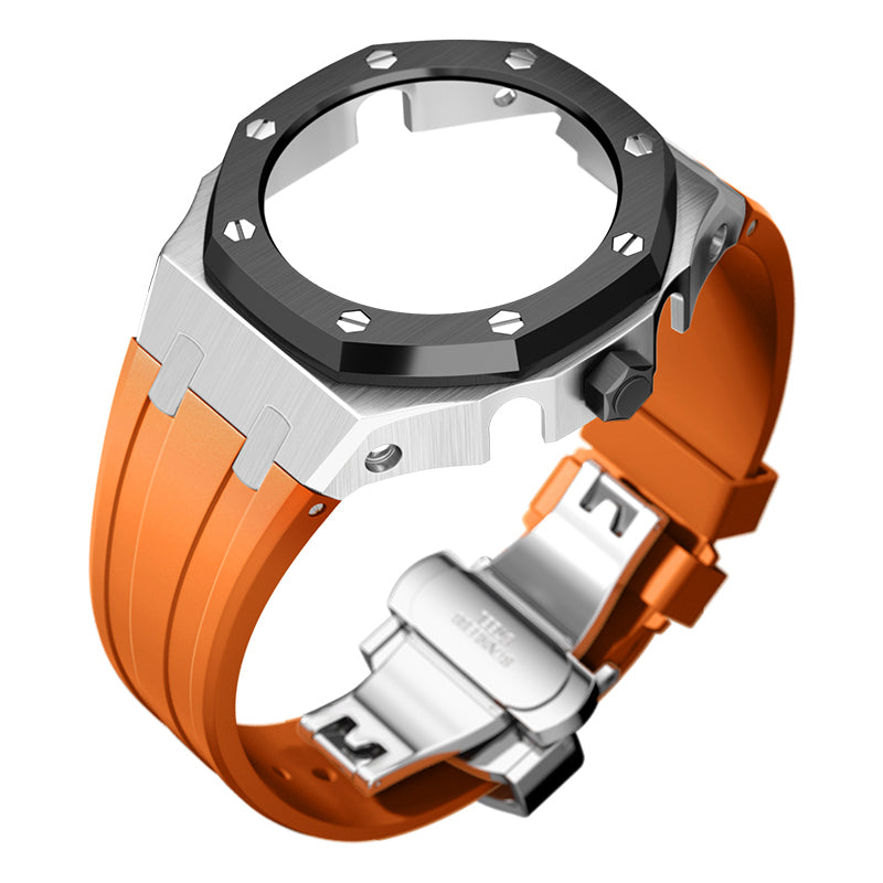 Bracelet Carrure Silver Lunette Black