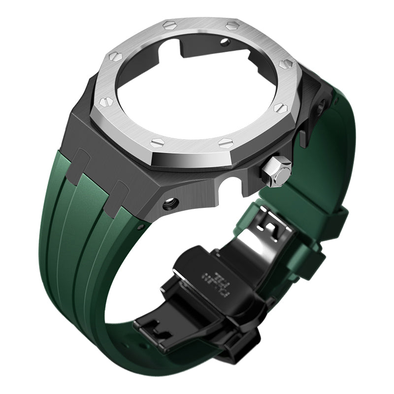 Bracelet Carrure Black Lunette Silver