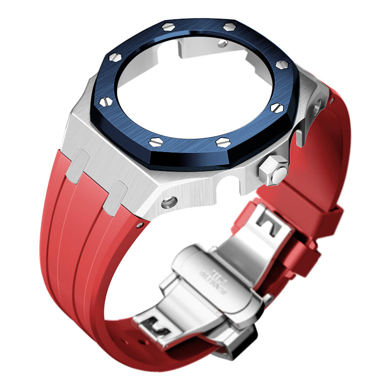 Bracelet Carrure Silver Lunette Bleu