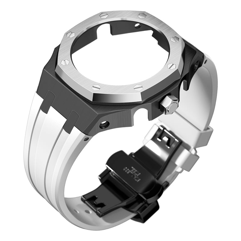 Bracelet Carrure Black Lunette Silver