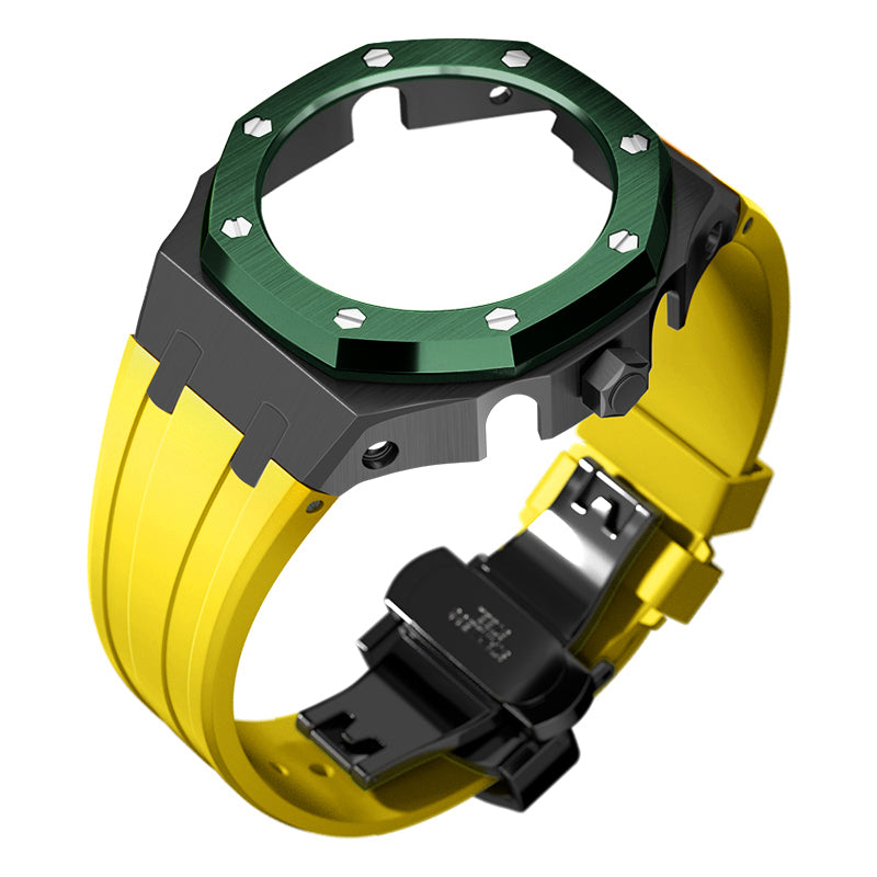 Bracelet Carrure Black Lunette Verte