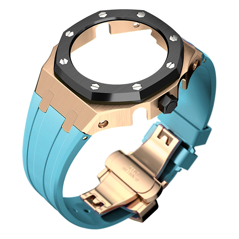 Bracelet Carrure Gold Rose Lunette Black