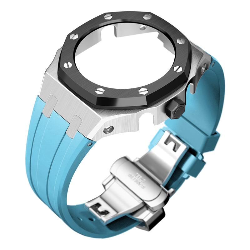 Bracelet Carrure Silver Lunette Black