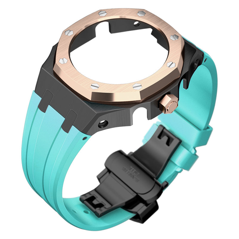 Bracelet Carrure Black Lunette Gold Rose