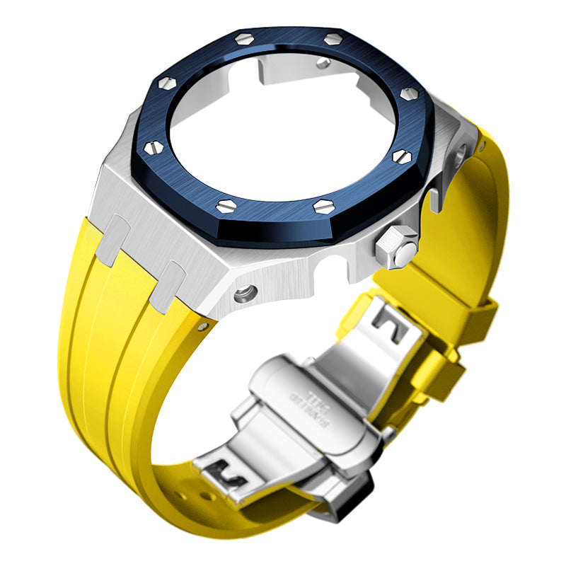 Bracelet Carrure Silver Lunette Bleu