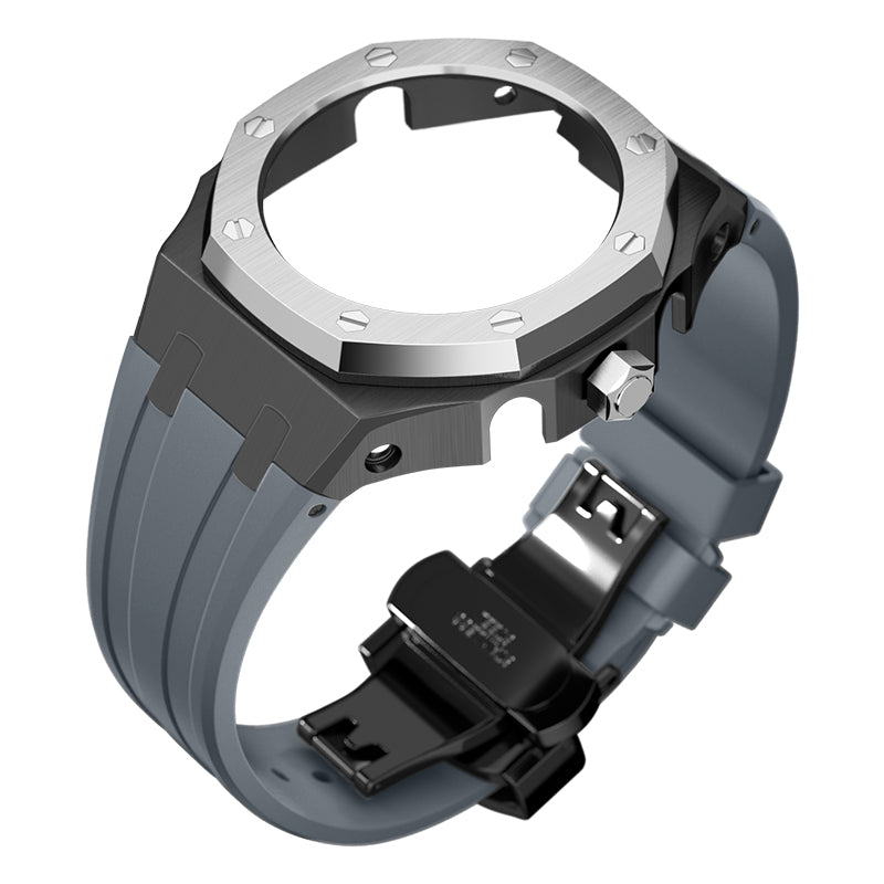 Bracelet Carrure Black Lunette Silver