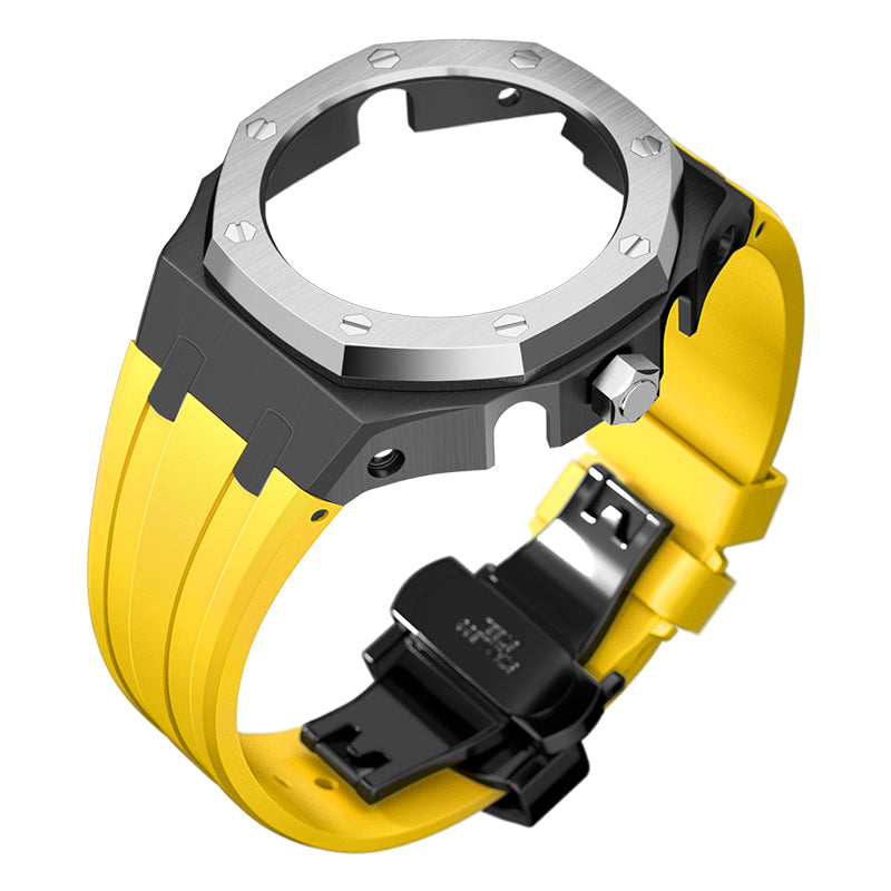 Bracelet Carrure Black Lunette Silver