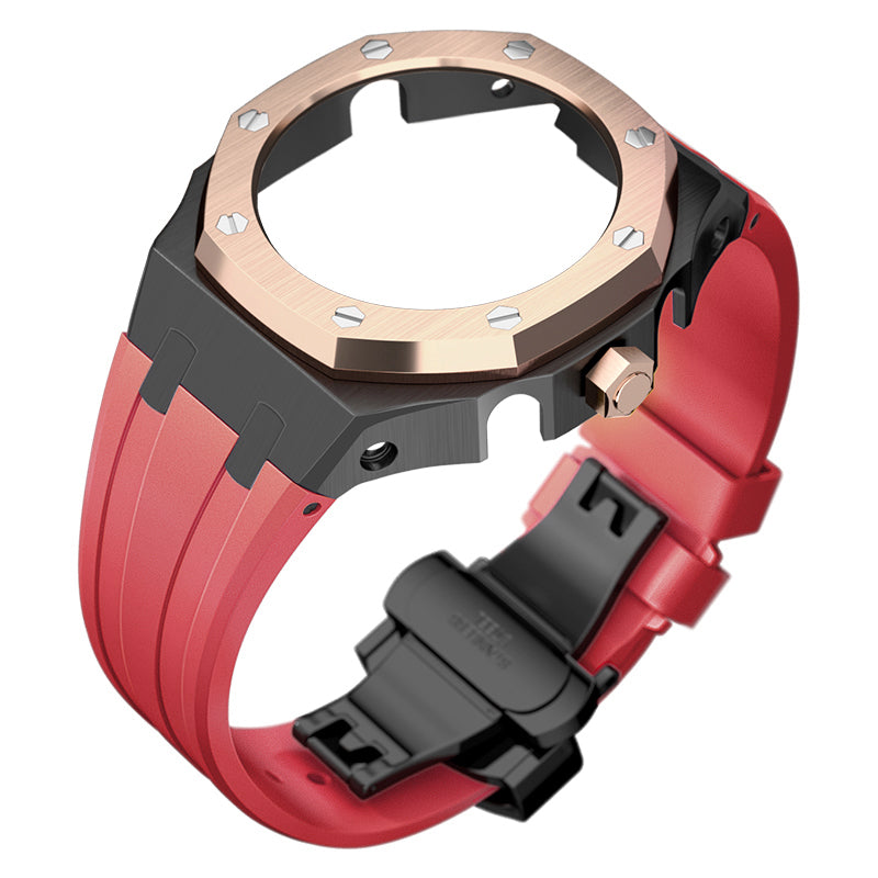 Bracelet Carrure Black Lunette Gold Rose