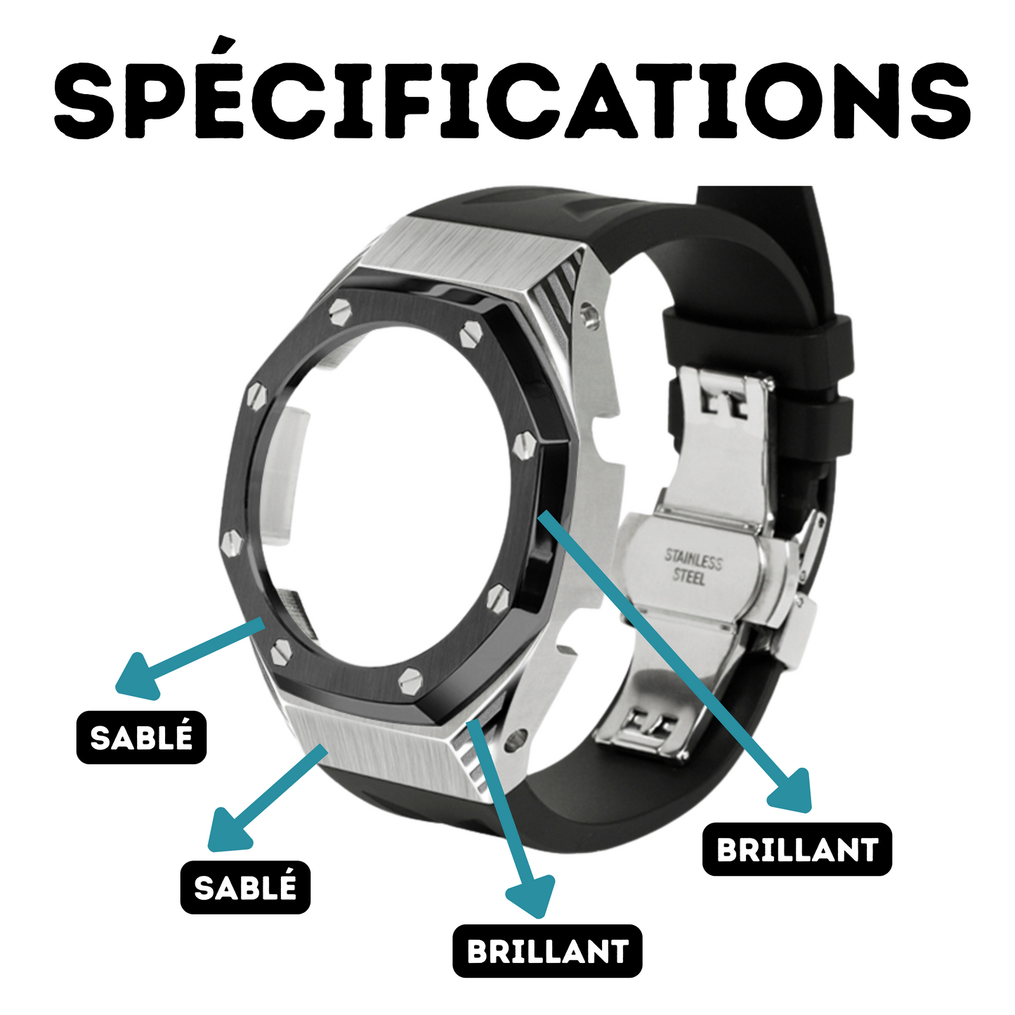 Bracelet Carrure Black Panther