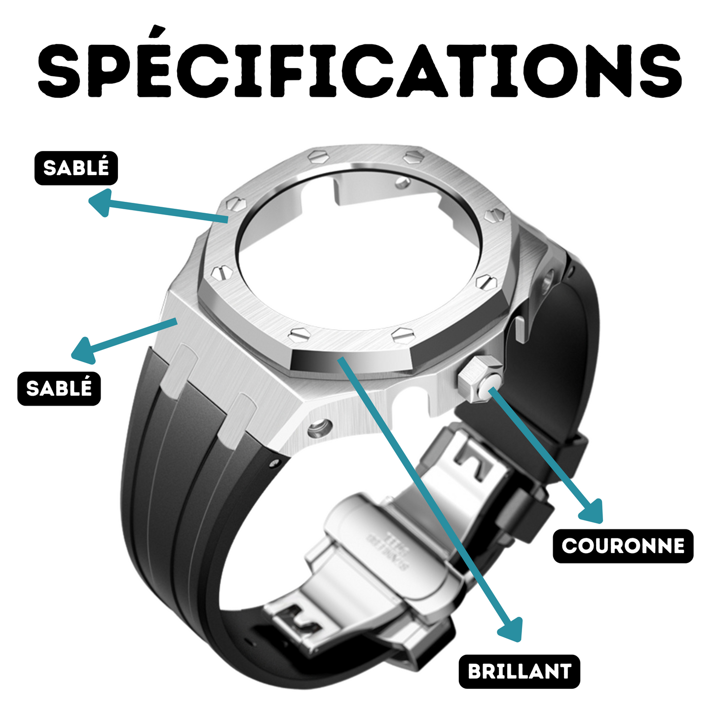 Bracelet Carrure Black