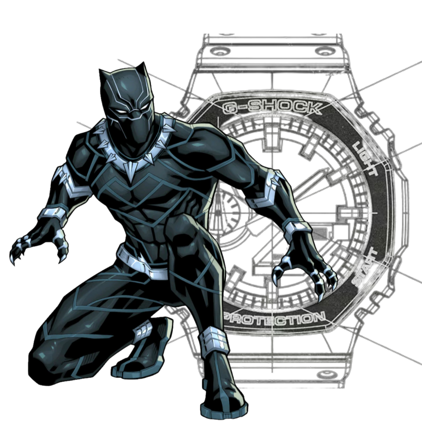 Bracelet Carrure Black Panther