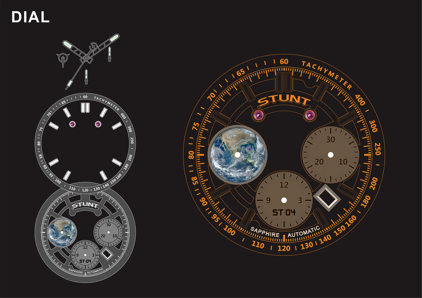 STUNT WATCH ST-04 MOON